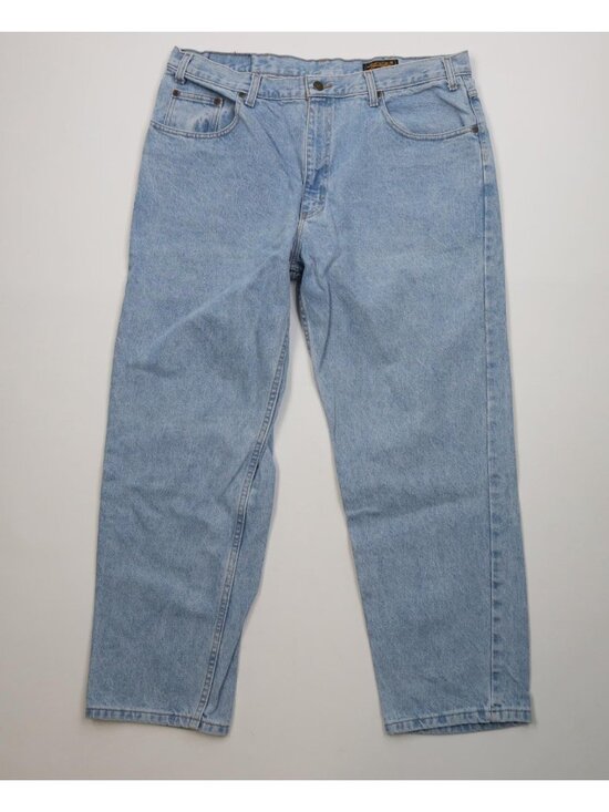 Eddie Bauer Other - Vintage 90s Eddie Bauer Mens 40x30 Distressed Baggy Fit Tapered Leg Jeans Blue